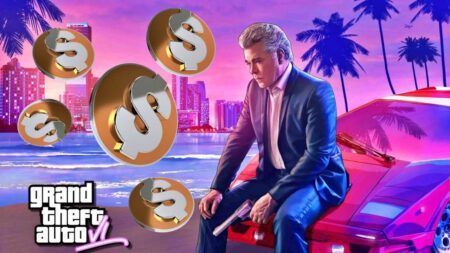 GTA 6: il budget supererà 1 miliardo di dollari, secondo Tom Henderson Un personaggio di GTA 6 seduto su un'auto con dei soldi che cadono dal cielo