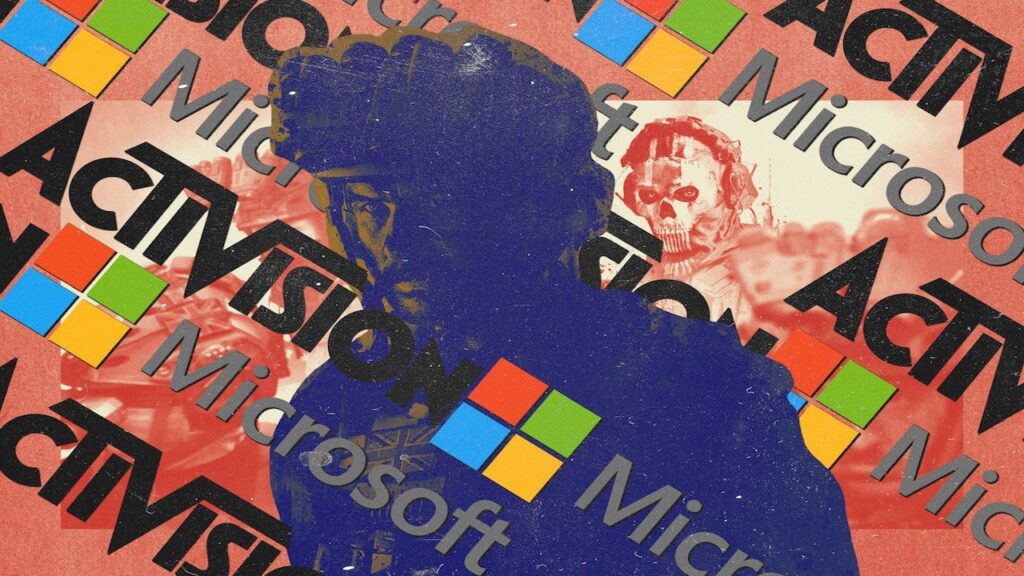 Il Capitano Price con dietro i loghi di Microsoft ed Activision