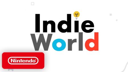 Il logo del Nintendo Indie World su uno sfondo bianco