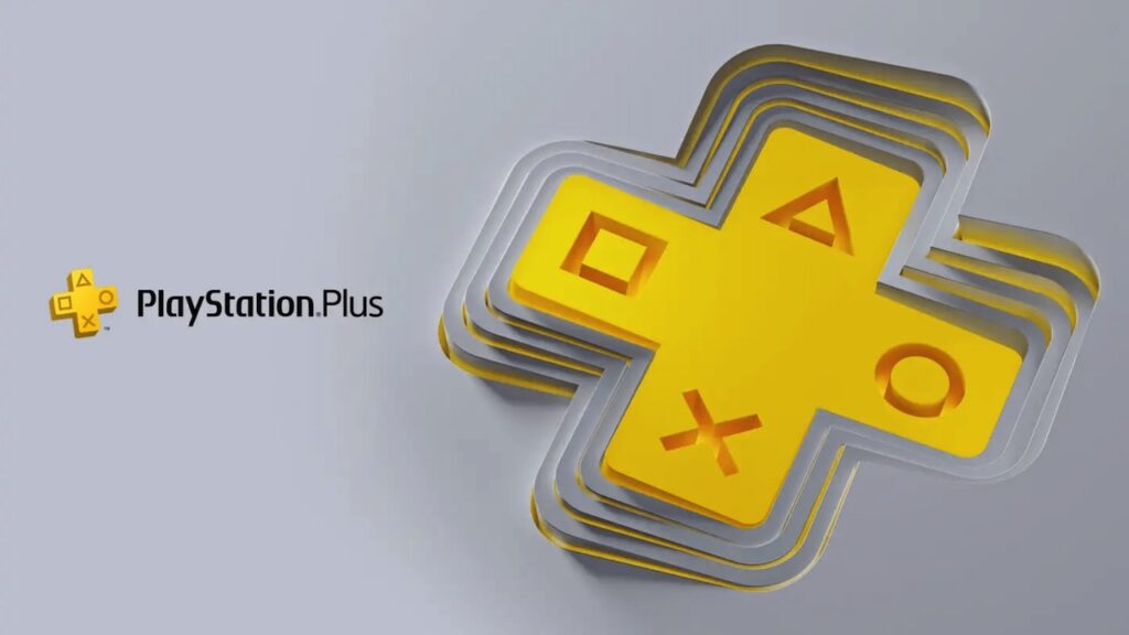 Il logo del PlayStation Plus Essential sullo sfondo grigio