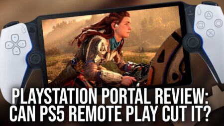 Una PlayStation Portal con dentro Aloy