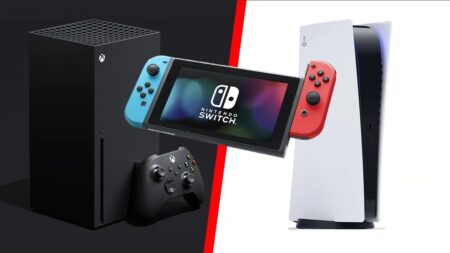 PS5, vendite del 51% nel mercato console in Europa nel 2023, Switch e Series X|S in calo Una Xbox Series X con al fianco un Nintendo Switch ed una PS5