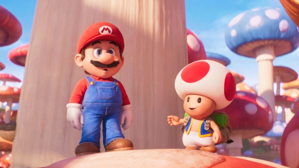 Super Mario e Toad di Super Mario Bros. Il Film
