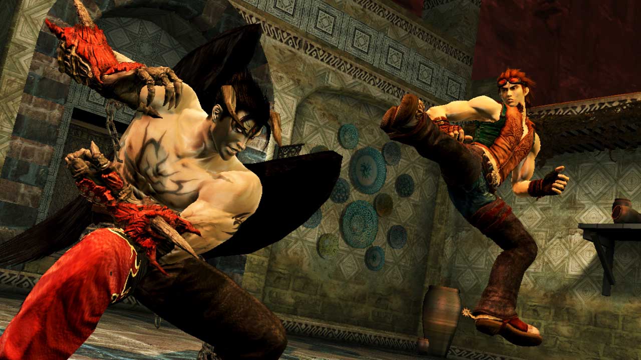 Kazuya di Tekken 6 mentre combatte