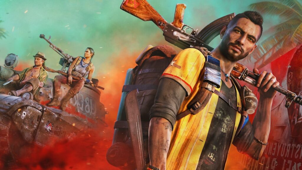 Il protagonista di Far Cry 6 mentre impugna un fucile