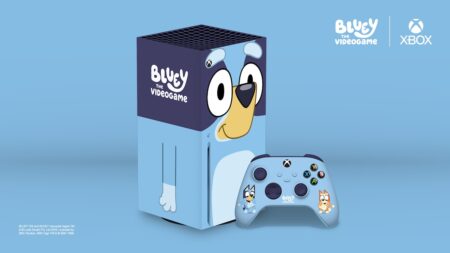 Una Xbox Series X a tema Bluey