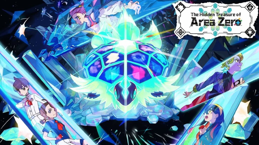 Poster del DLC Il disco indaco di Pokémon Scarlatto e Violetto