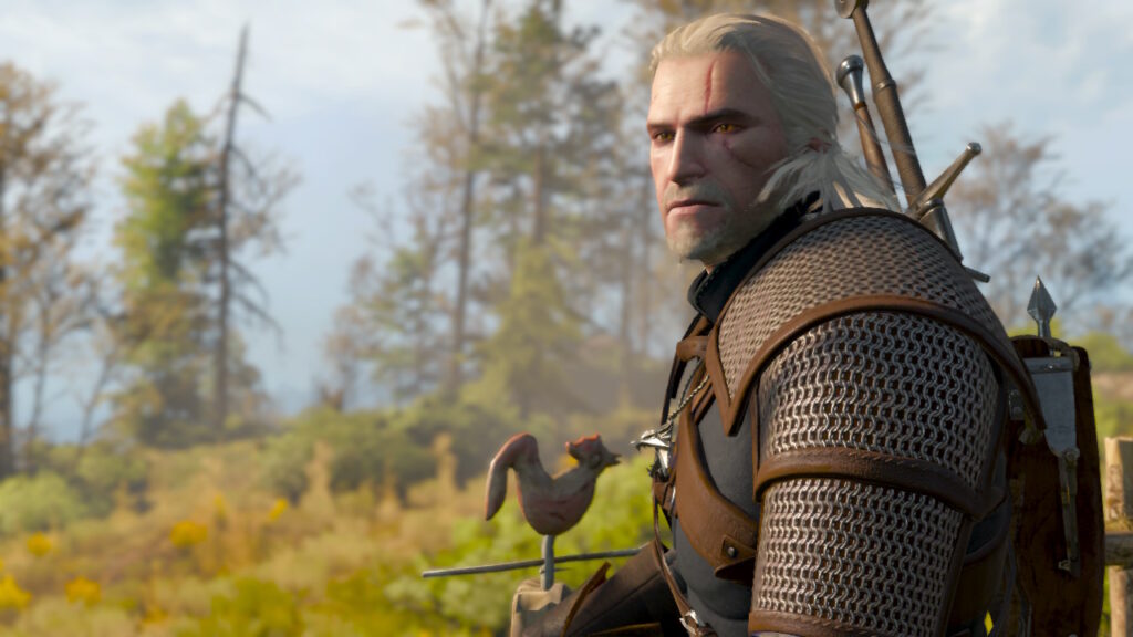 Geralt di Rivia in The Witcher 3: Wild Hunt di CD Projekt Red