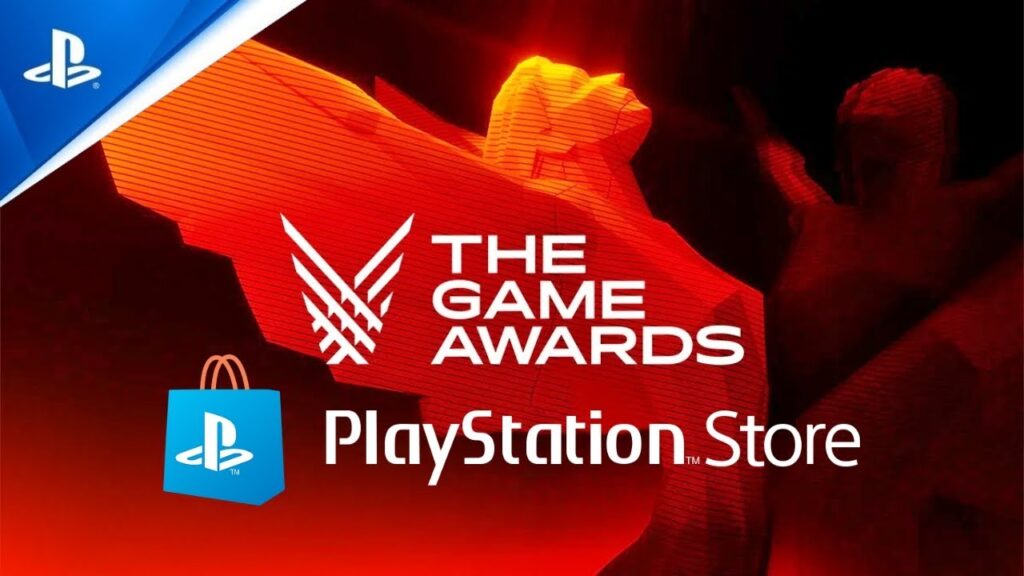 La statuetta dei The Gane Awards 2023 con il logo del PlayStation Store