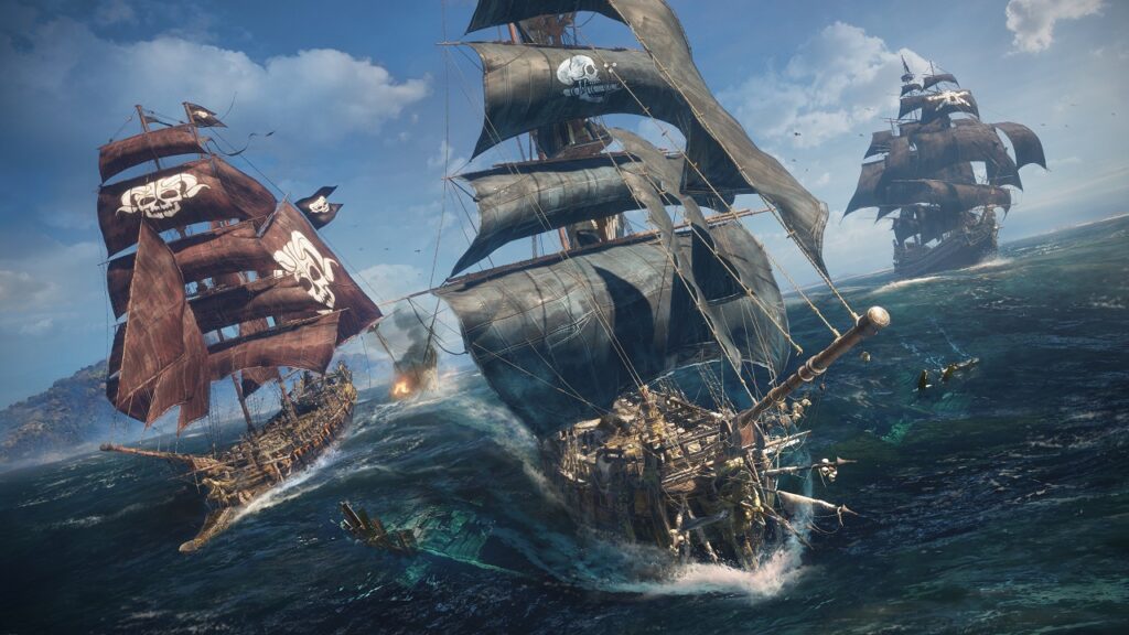 Delle navi pirata si scontrano in Skull and Bones