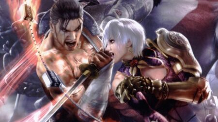 Due personaggi di Soulcalibur: Broken Destiny si scontrano