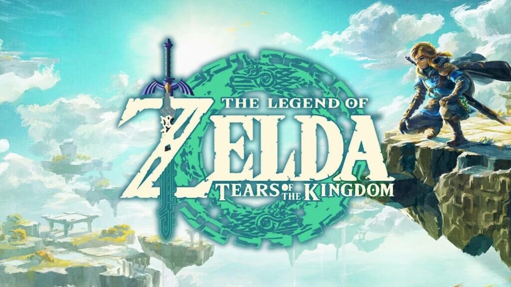 Link di The Legend of Zelda: Tears of the Kingdom in primo piano su una scogliera