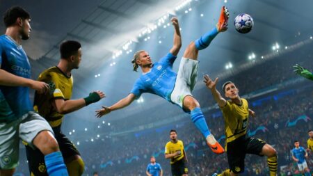 EA Sports FC 24 è il gioco più venduto di Dicembre 2023 in UK Haaland di EA Sports FC 24 in mezza rovesciata