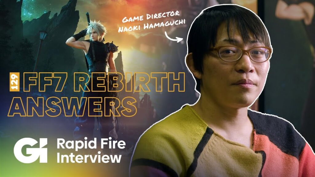 Il logo di Final Fantasy 7 Rebirth con il director