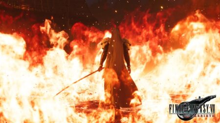 Sephirot di Final Fantasy 7 Rebirth tra le fiamme