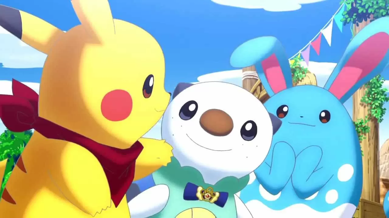 Pikachu parla con altri pokemon 
