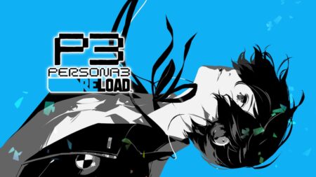 Il protagonista di Persona 3 Reload su uno sfondo azzurro