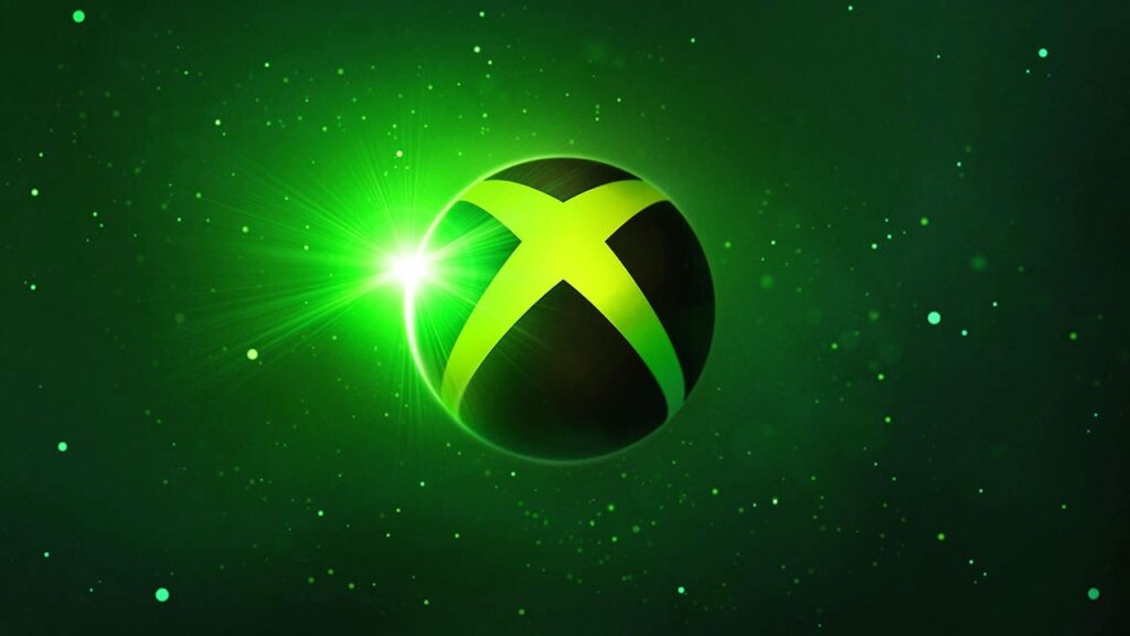 Il logo di Xbox con uno sfondo verde