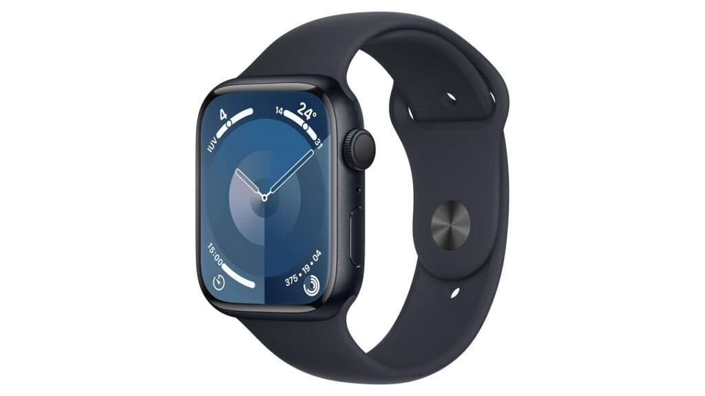 Apple Watch Series 9 (GPS, 45mm) Cinturino Sport Mezzanotte