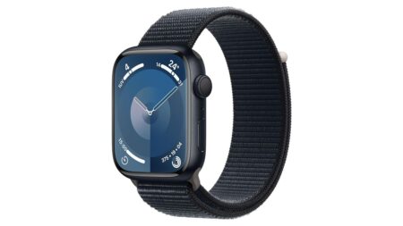 Apple Watch Series 9 (GPS, 45mm) cassa Mezzanotte, Sport Loop Mezzanotte