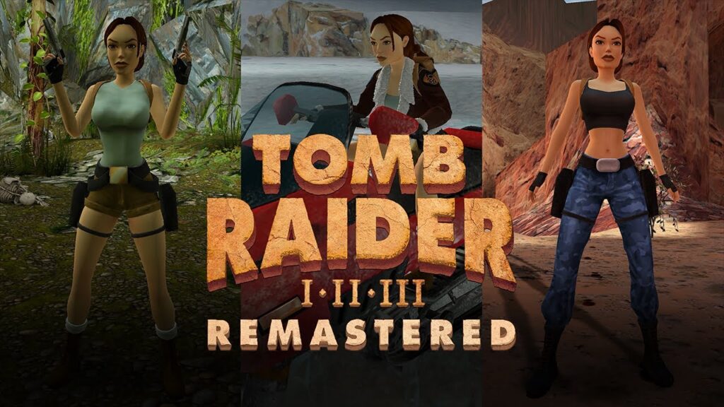 I tre personaggi di Tomb Rainer 1-2-3 Remastered