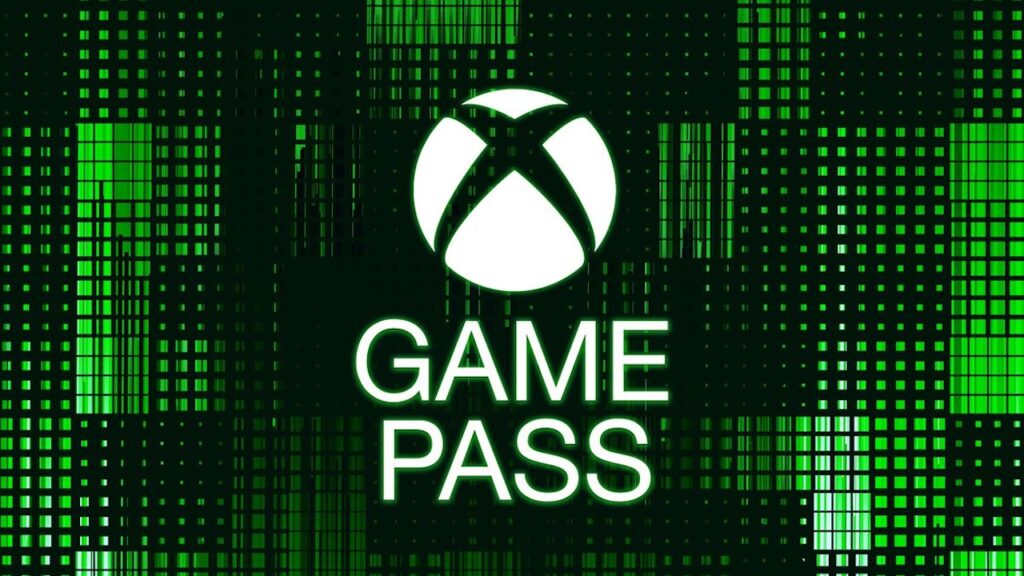 Il logo di Xbox Game Pass con dietro lo sfondo verde