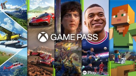 I personaggi di vari giochi con il logo Xbox Game Pass