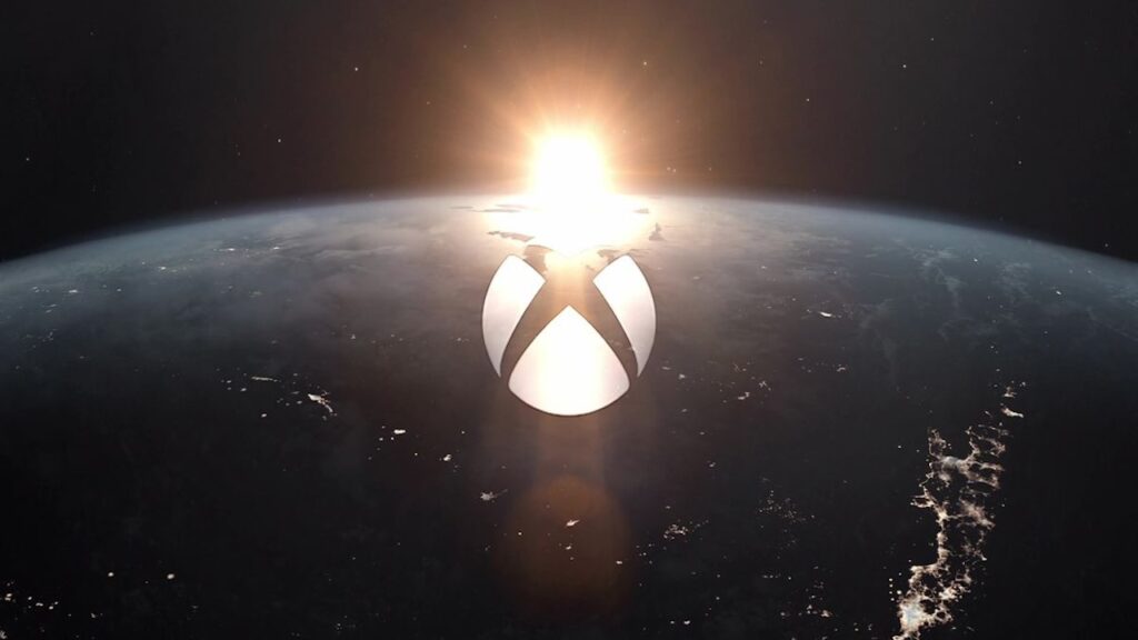 Il logo di Xbox sulla Terra