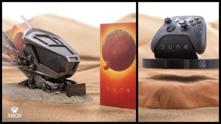 Una Xbox Series S con controller custom di Dune Parte 2