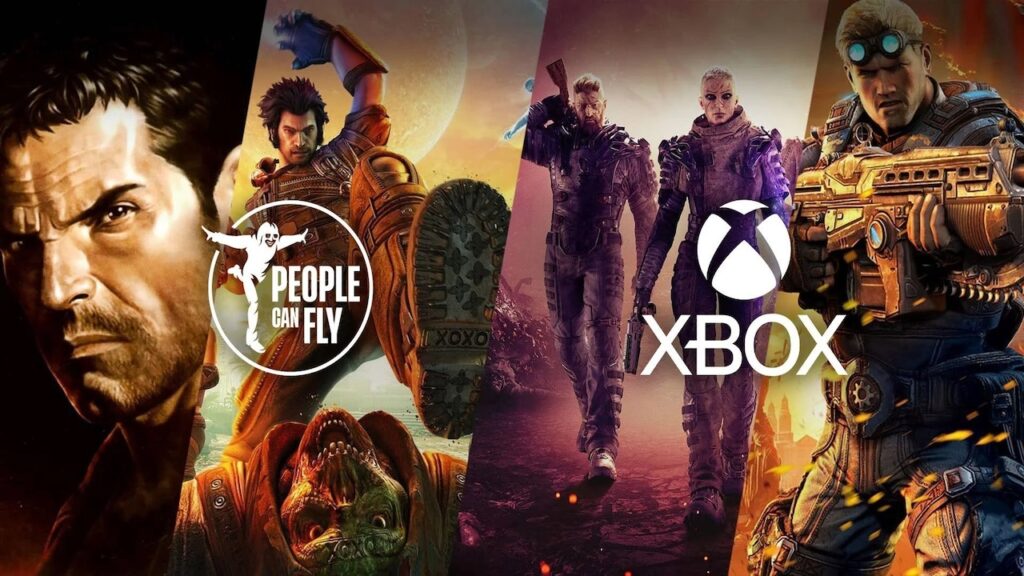 Il logo di People can Fly e quello Xbox