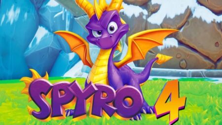 Spyro con il logo di Spyro 4