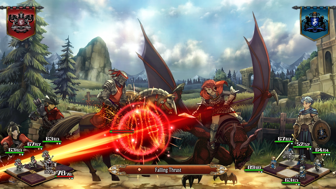 Unicorn Overlord: una scena di combattimento con più personaggi