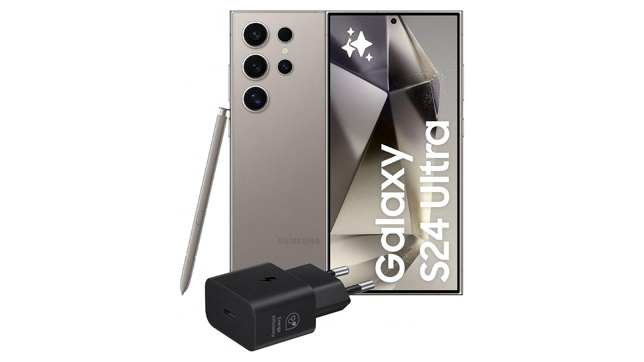 Smartphone Samsung Galaxy S24 Ultra (12+512GB) Titanium Gray in offerta su Amazon: risparmi 370 euro