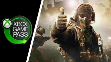 Il logo di Xbox Game Pass con il pollice alto di Ghost di Call of Duty: Modern Warfare