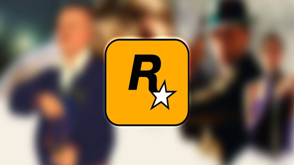 Il logo di Rockstar Games con dietro Bully ed L.A. Noire sfocati