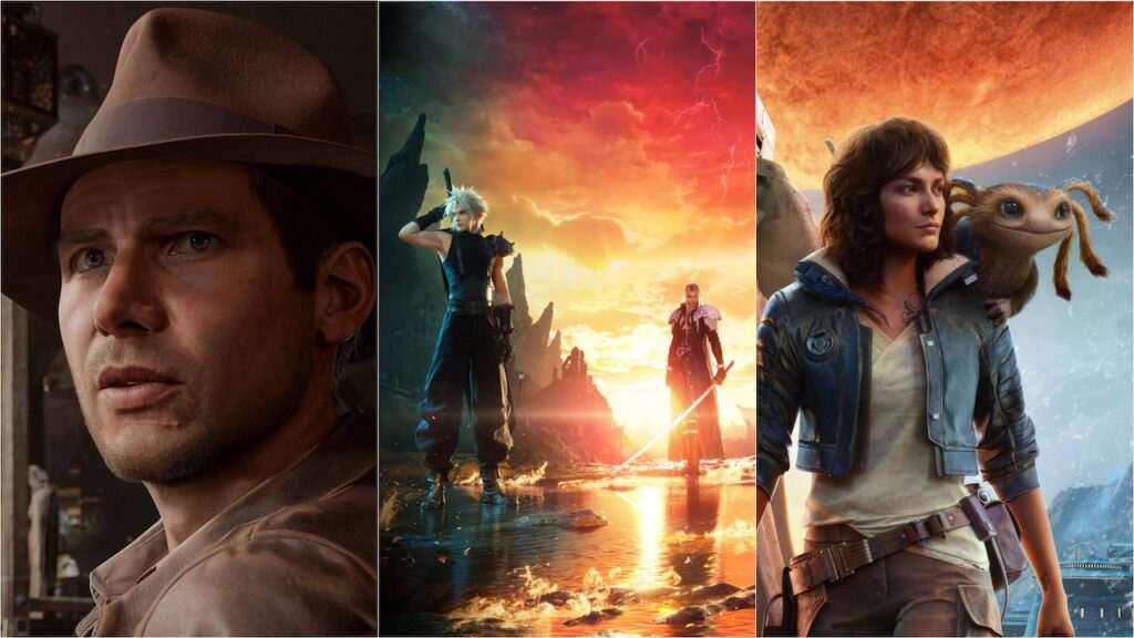 Indiana Jones, Final Fantasy 7 Rebirth e Star Wars Outlaws