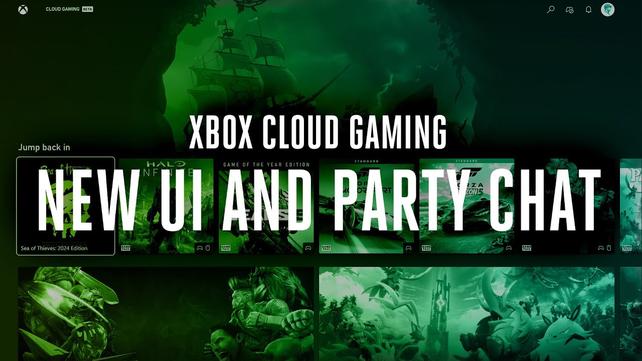 Xbox Cloud Gaming riceve l’interfaccia delle console Xbox con party ed altre feature