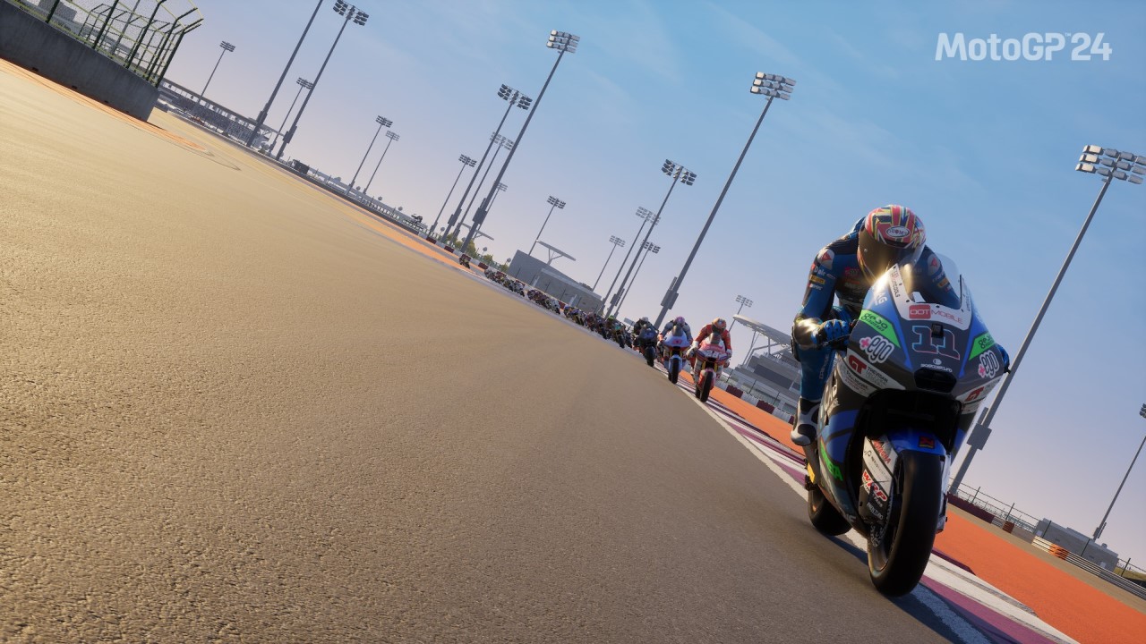 Fotografia delle prime tappe della corsa a Losail di Moto2 su MotoGP 24