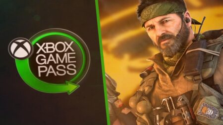 Il logo di Xbox Game Pass ed il protagonista di Call of Duty: Black Ops 6