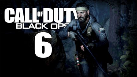 Un soldato di Call of Duty: Black Ops 6 con il logo del gioco