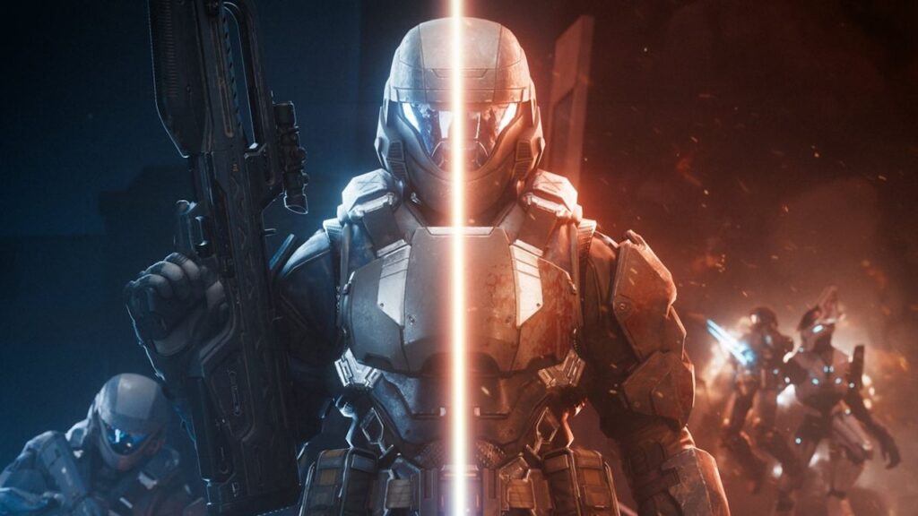 Uno spartan di Halo Infinite diviso in due con Helldivers 2