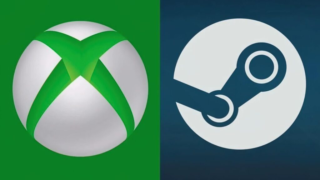 Il logo di Xbox e Steam