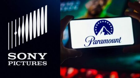 Il logo di Sony con al fianco quello di Paramount