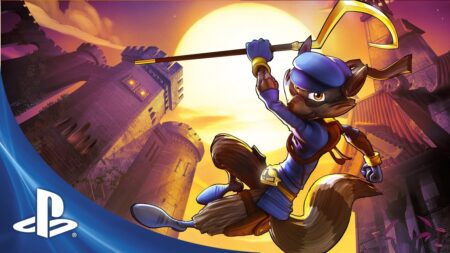 Sly Cooper con il logo PlayStation