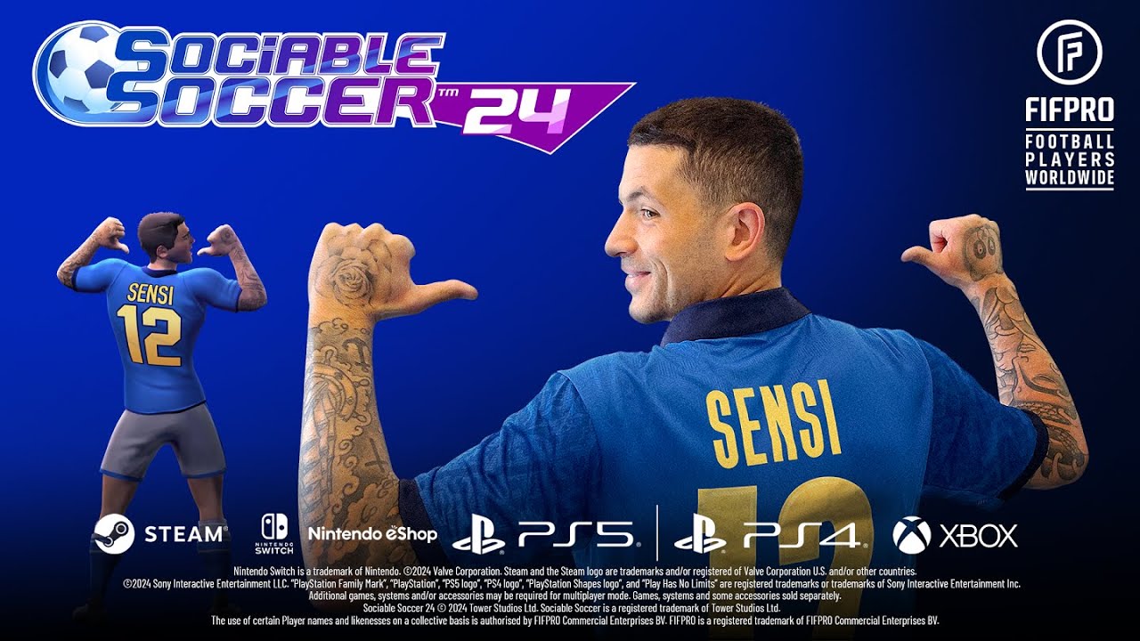 Sociable Soccer 24 è ora disponibile su Nintendo Switch
