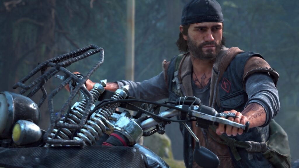 Deacon di Days Gone su una moto