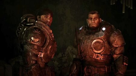 Marcus e Dom di Gears of War: E-Day