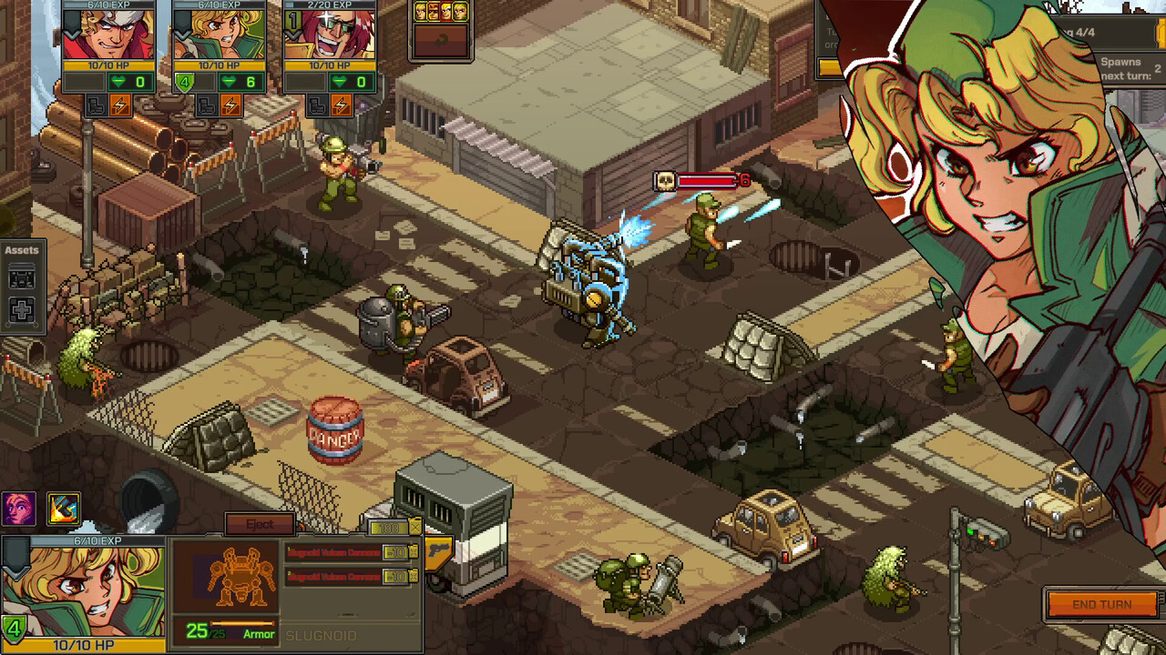 Uno degli scenari di Metal Slug Tactics