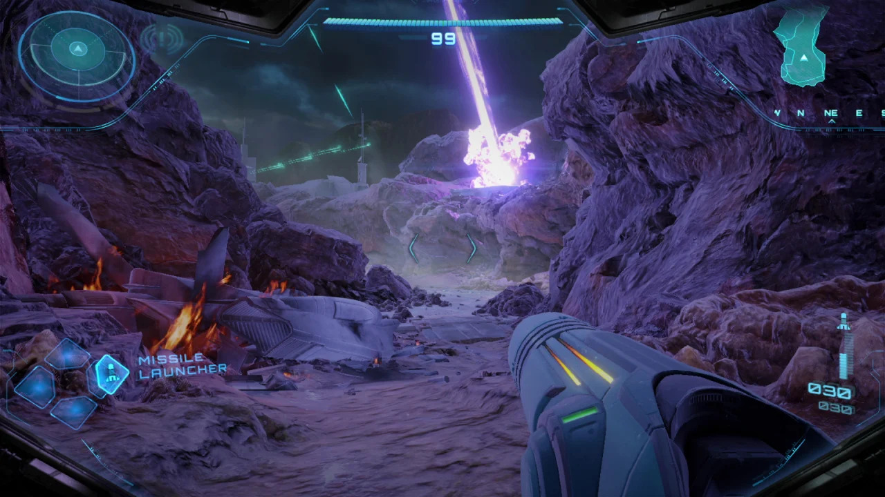 Scene di gameplay da Metroid Prime 4: Beyond