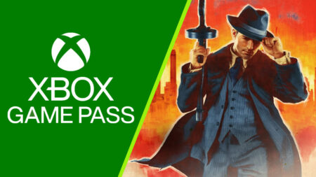 Il protagonista di Mafia: Definitive Edition con la fianco il logo di Xbox Game Pass